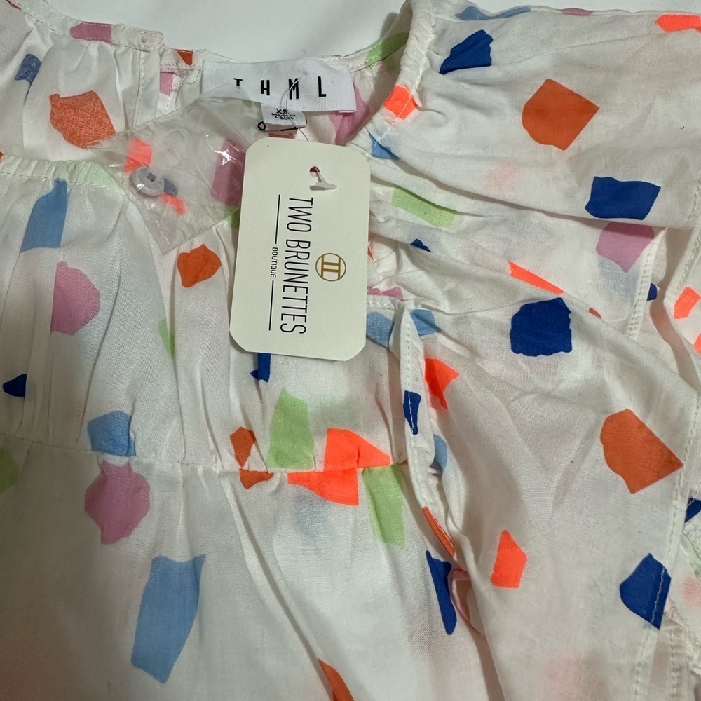 THML Multicolor Abstract Print Blouse - Picture 9 of 11